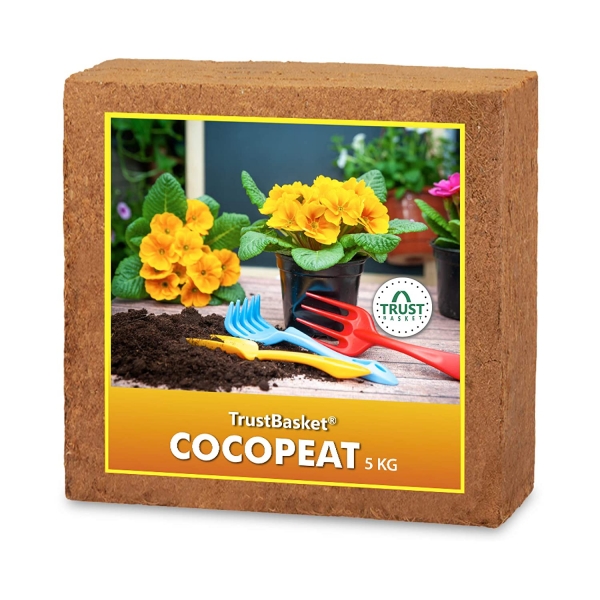 TrustBasket COCOPEAT Block – Expands to 75 Litres of Coco Peat Powder